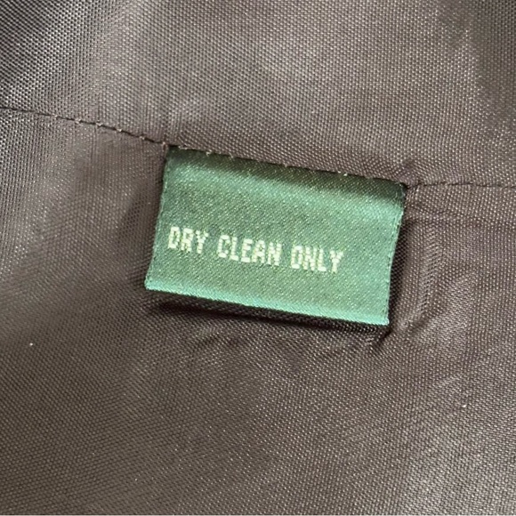 Lauren Ralph Lauren Pinstripe Wool Blazer Brown Academia Preppy Office 10P - Picture 12 of 12